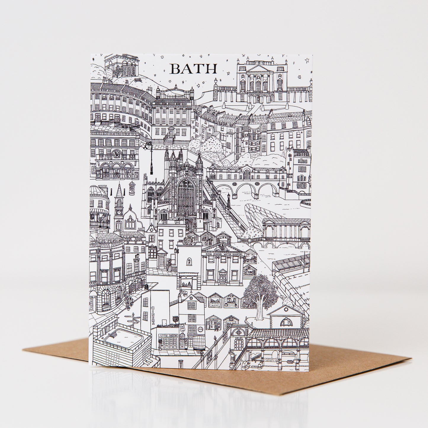 Bath Little Houses Card